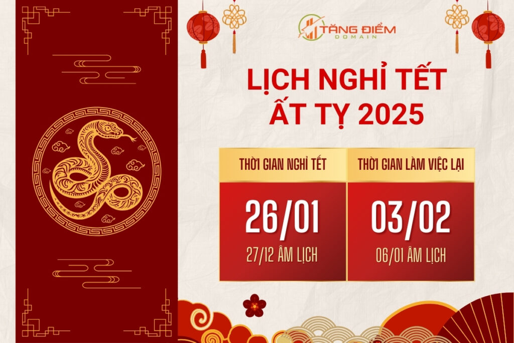 Lịch nghỉ Tết Nguyên Đán Ất Tỵ 2025