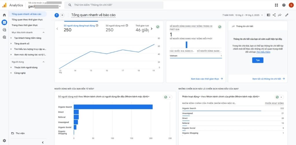 Check tăng traffic website bằng công cụ Google Analytics 