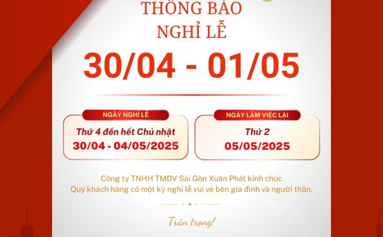 Lịch nghỉ lễ 30/04 - 01/05 năm 2025