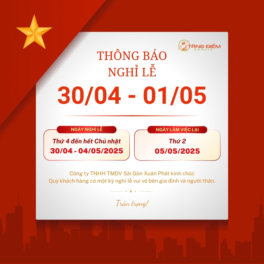 Lịch nghỉ lễ 30/04 - 01/05 năm 2025