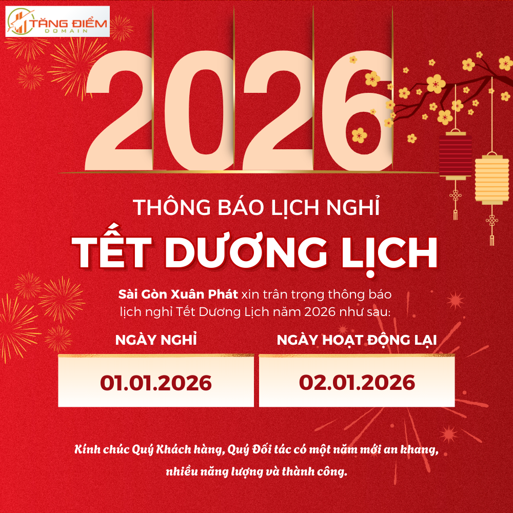 Lịch nghỉ Tết Dương Lịch 2026