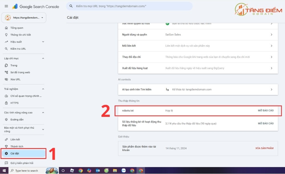 Cách kiểm tra file robots.txt bằng Google Search Console