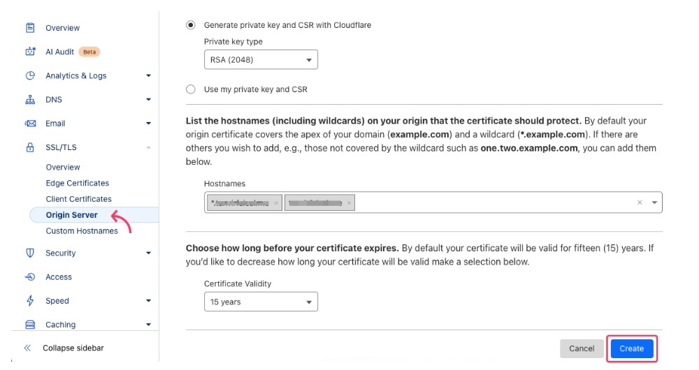 Cách tạo chứng chỉ SSL gốc miễn phí từ Cloudflare