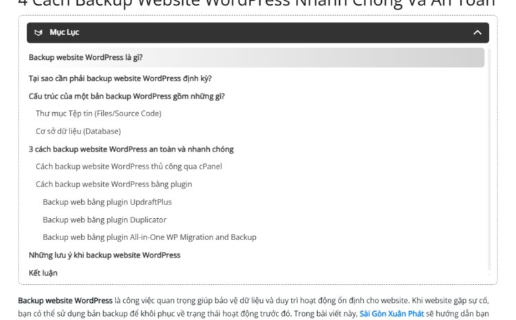 Mục lục bài viết